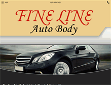 Tablet Screenshot of finelineautobody.us